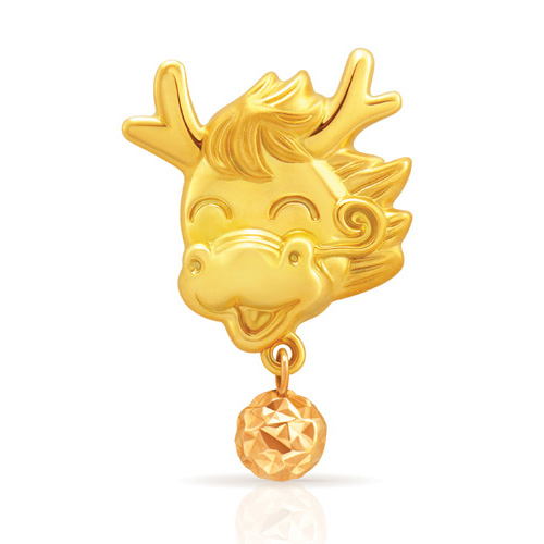 周大福真诚呈献 龙年生肖饰品及摆件 金龙献瑞 福泽绵绵